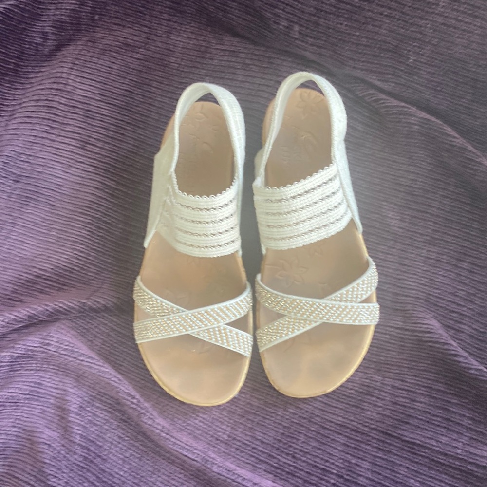 Skechers wedge sandals for girls